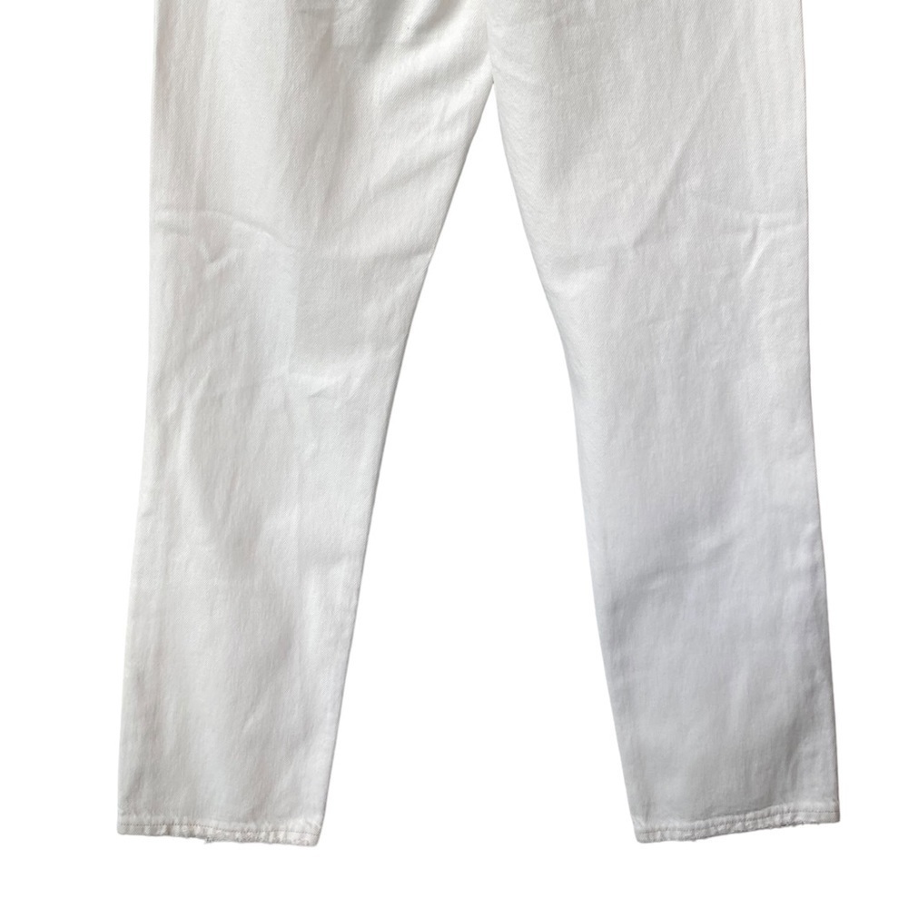 Agolde Riley Jean High Rise Distressed White Size 24 - Picture 9 of 13